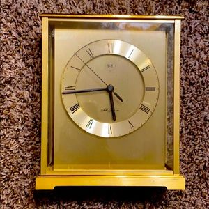 Vintage Brass Seth Thomas Mantelpiece Desk Clock